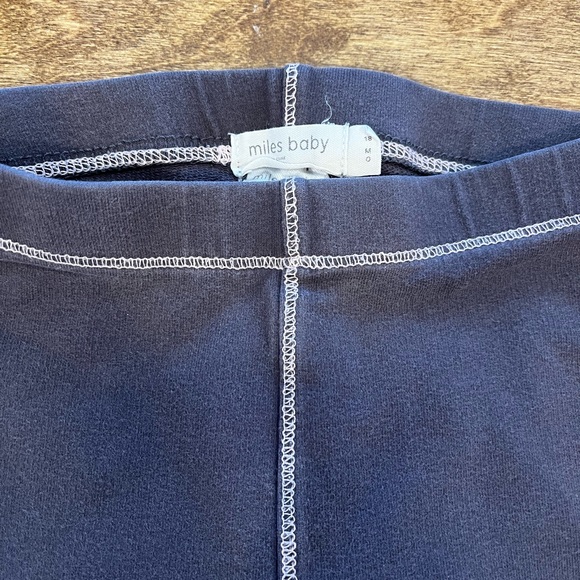 Miles the label dark grey leggings with stitch detail 18 months - Picture 2 of 3